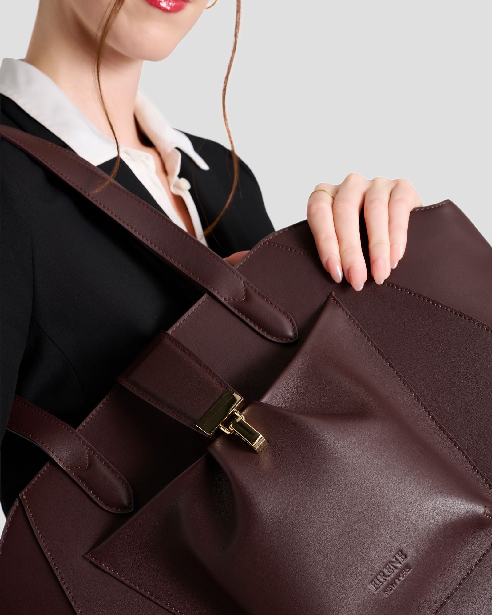 The Fiora Tote | Dark Brown