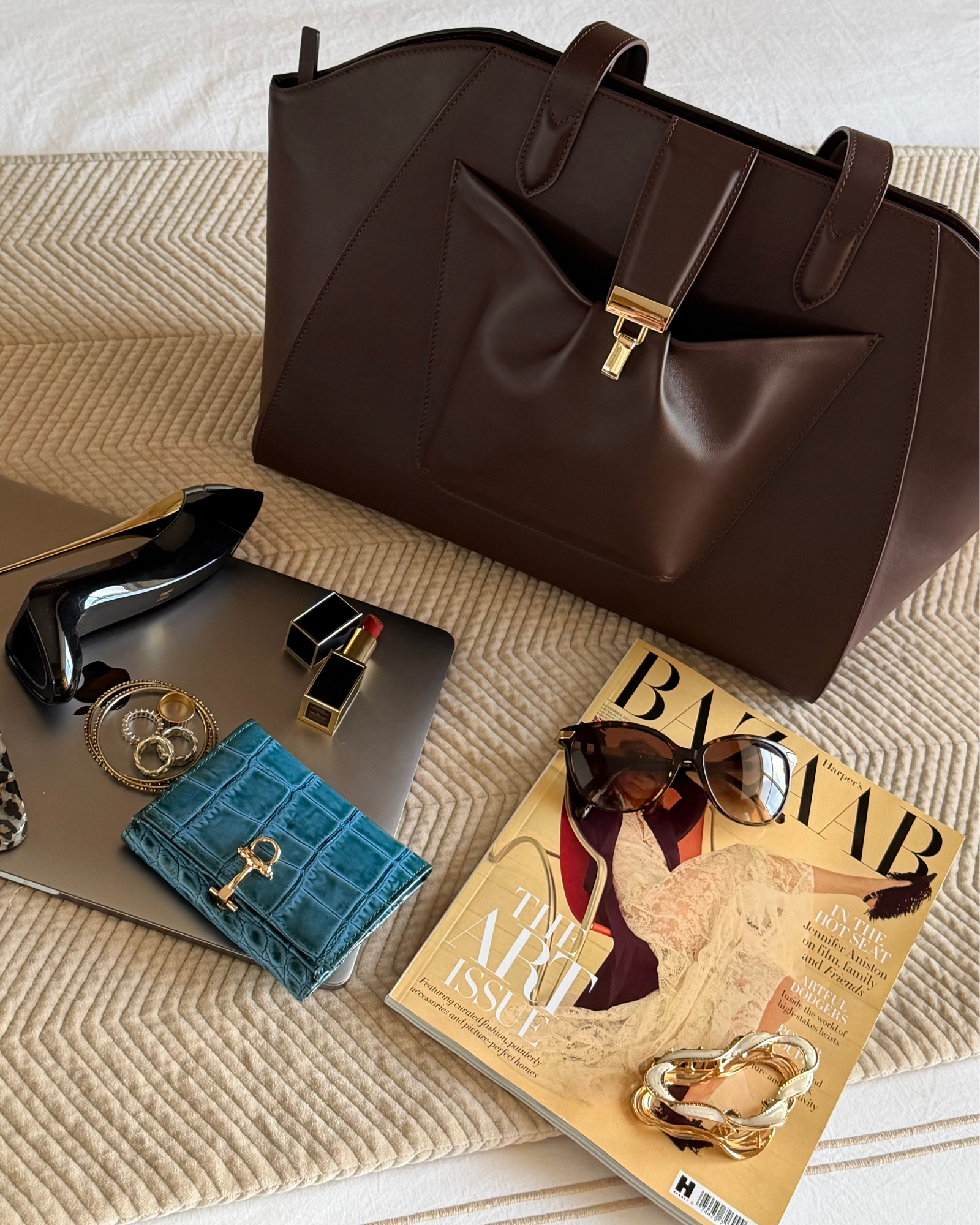 The Fiora Tote | Dark Brown