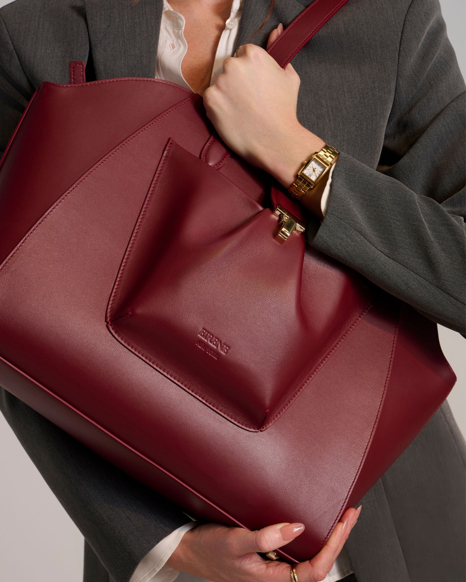 The Fiora Tote | Cherry Red
