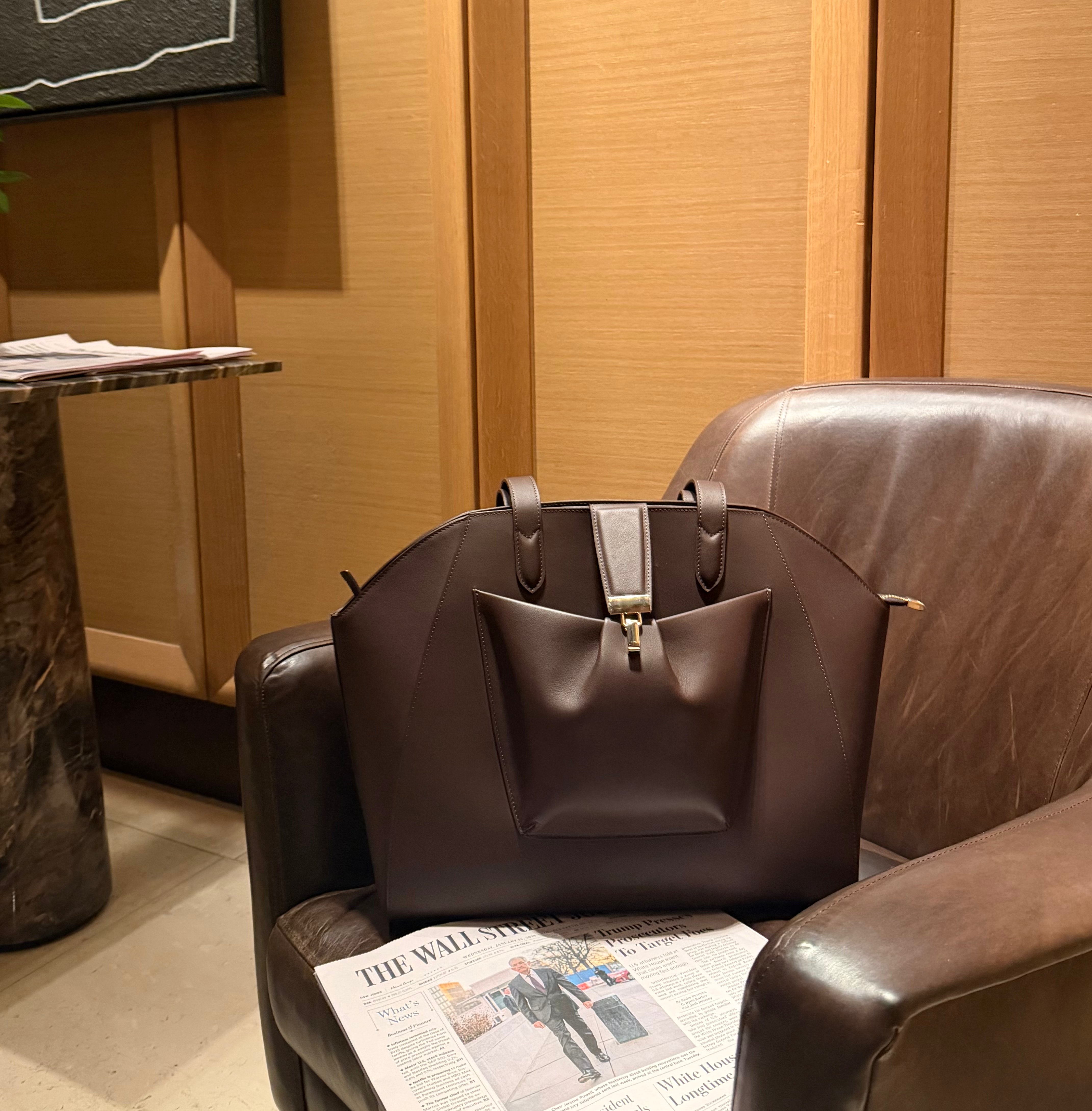 The Fiora Tote | Dark Brown