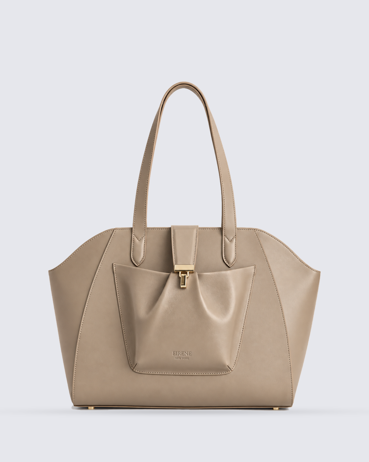 The Fiora Tote in Oat, front