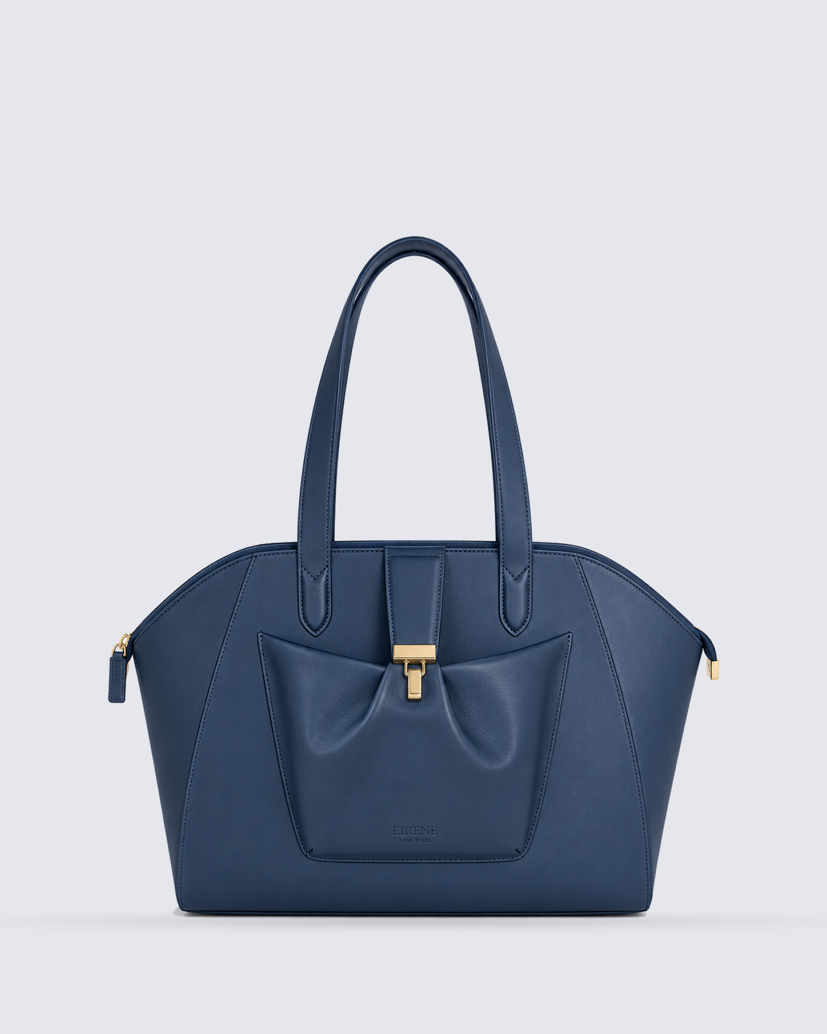 The Fiora Tote Travel Edition in Navy Blue, front