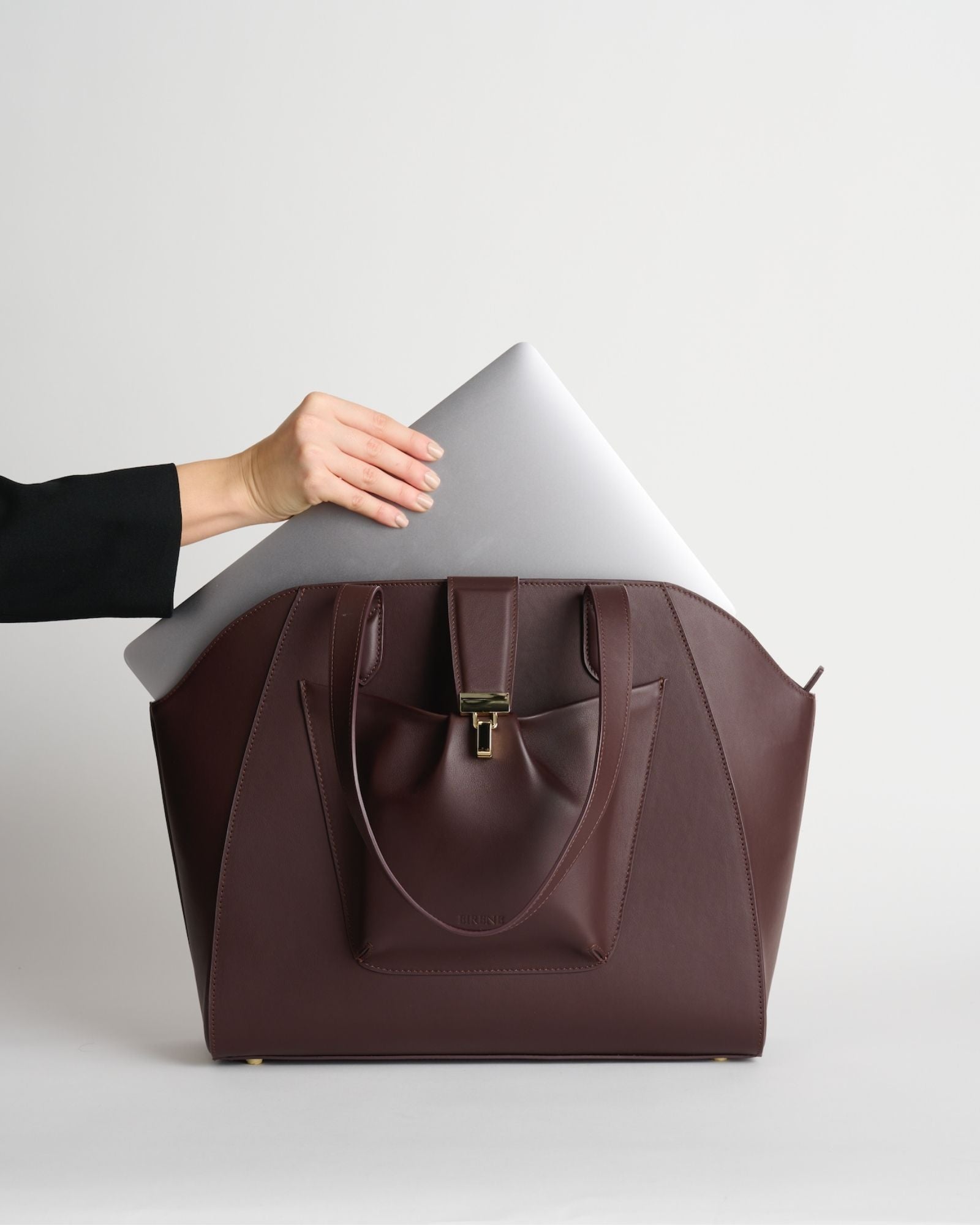 The Fiora Tote | Dark Brown