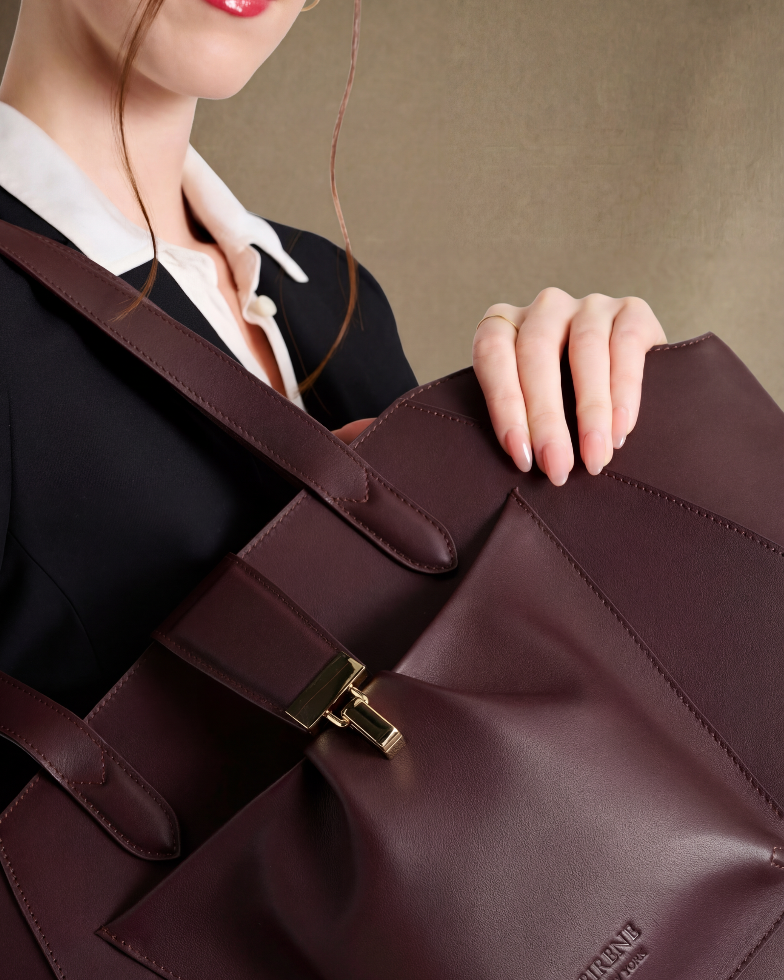 The Fiora Tote | Dark Brown
