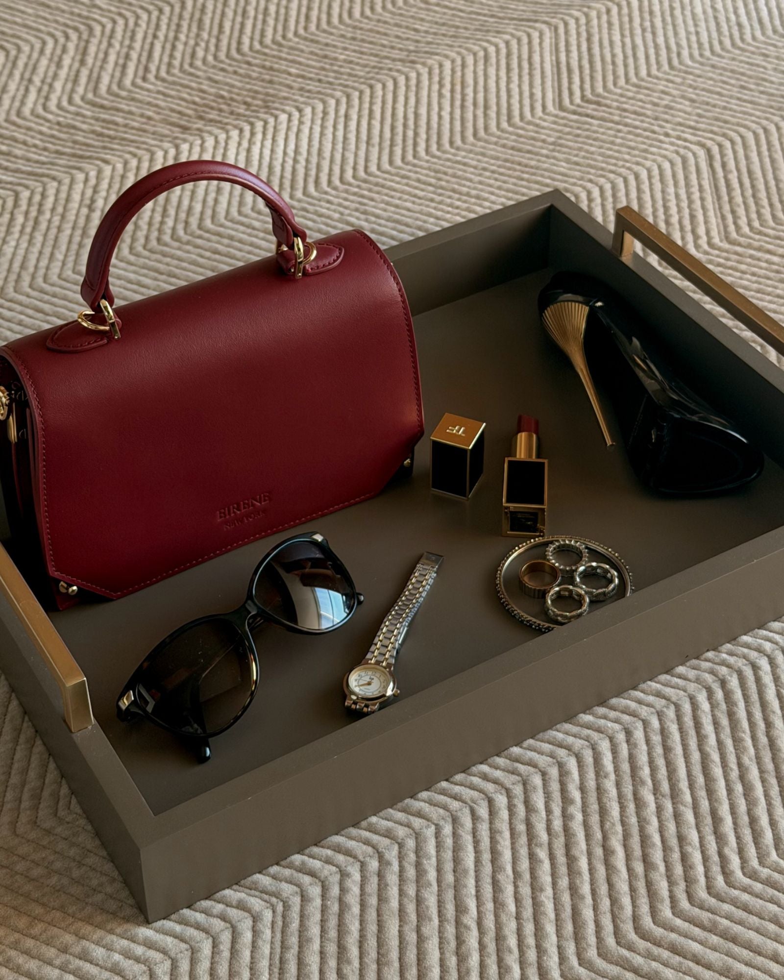 The Siena Mini Purse | Cherry Red