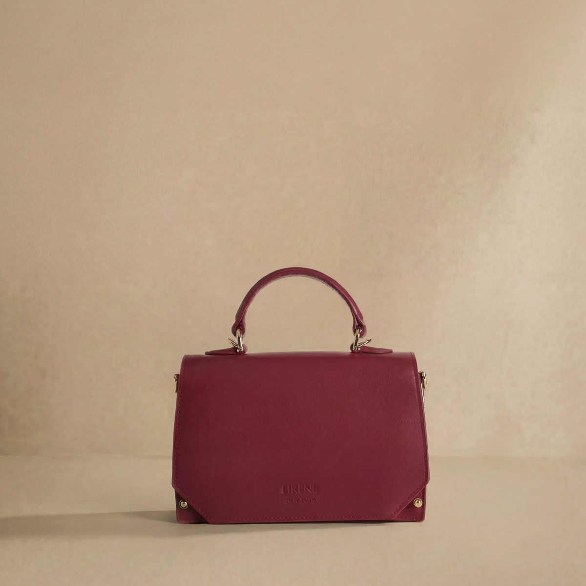 Irene　ヘネパラ The Siena Mini Purse | Cherry Red