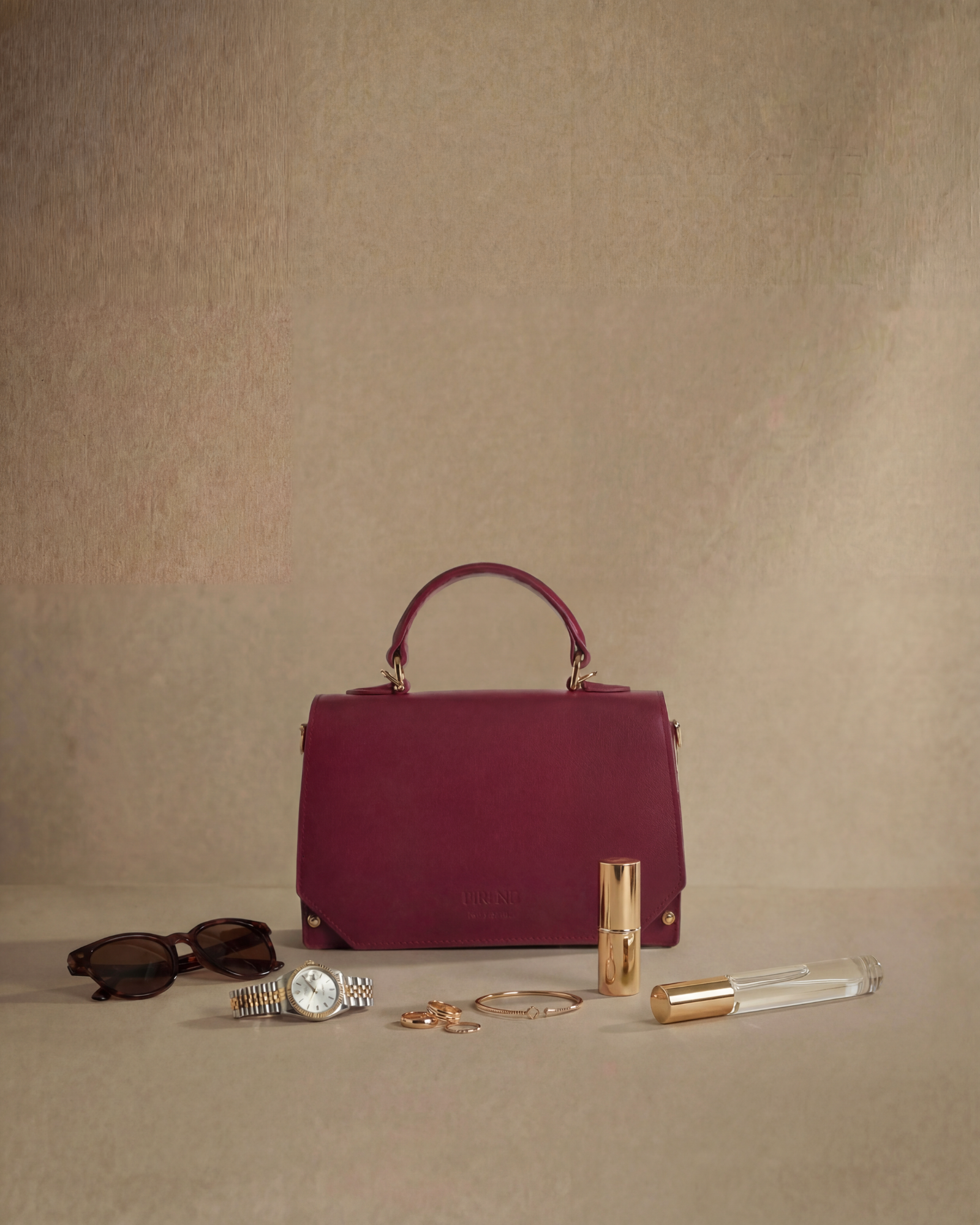 The Siena Mini Purse | Cherry Red
