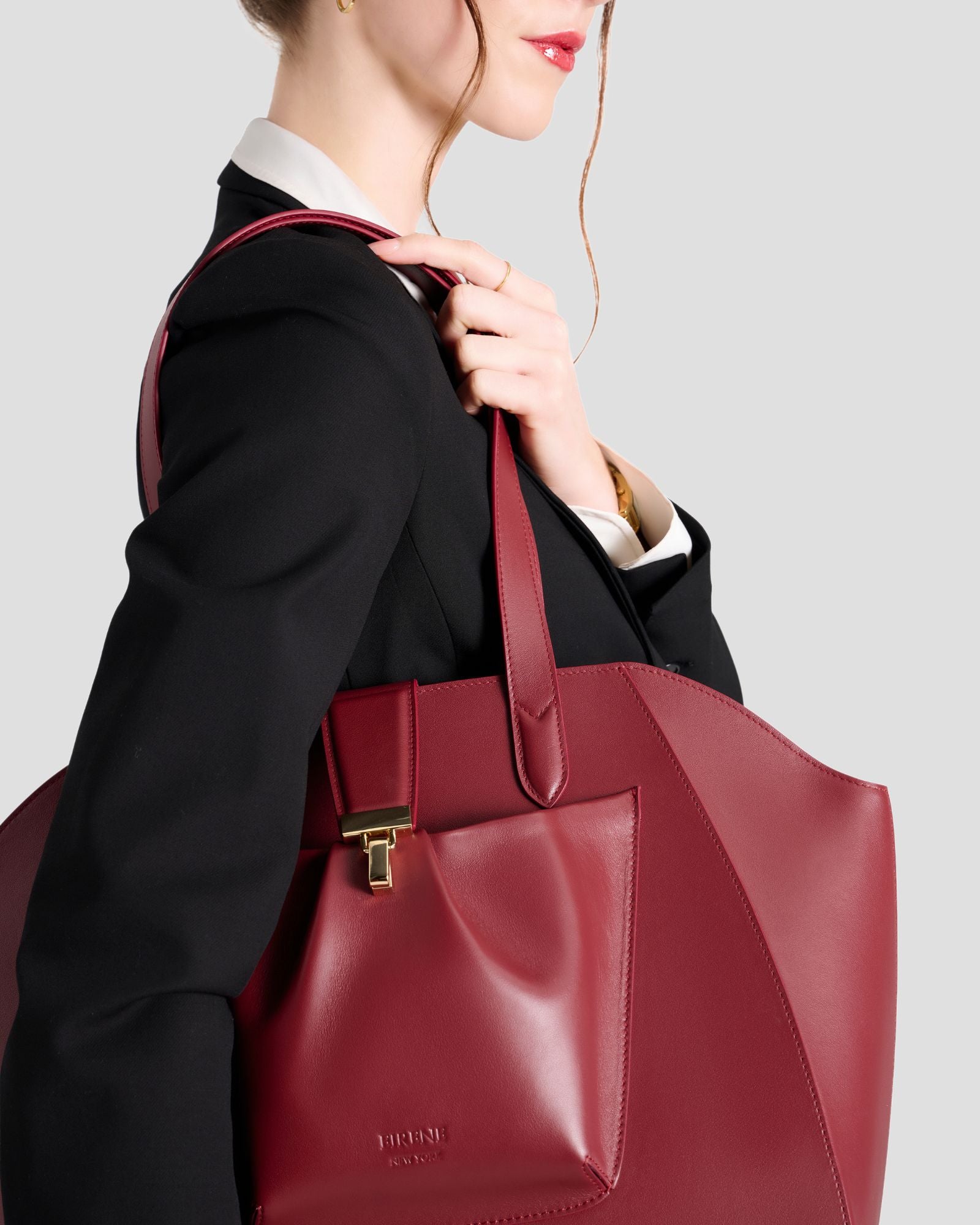 The Fiora Tote | Cherry Red
