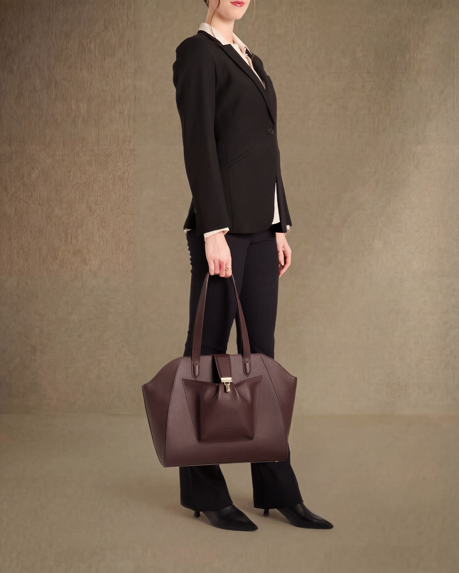 The Fiora Tote | Dark Brown