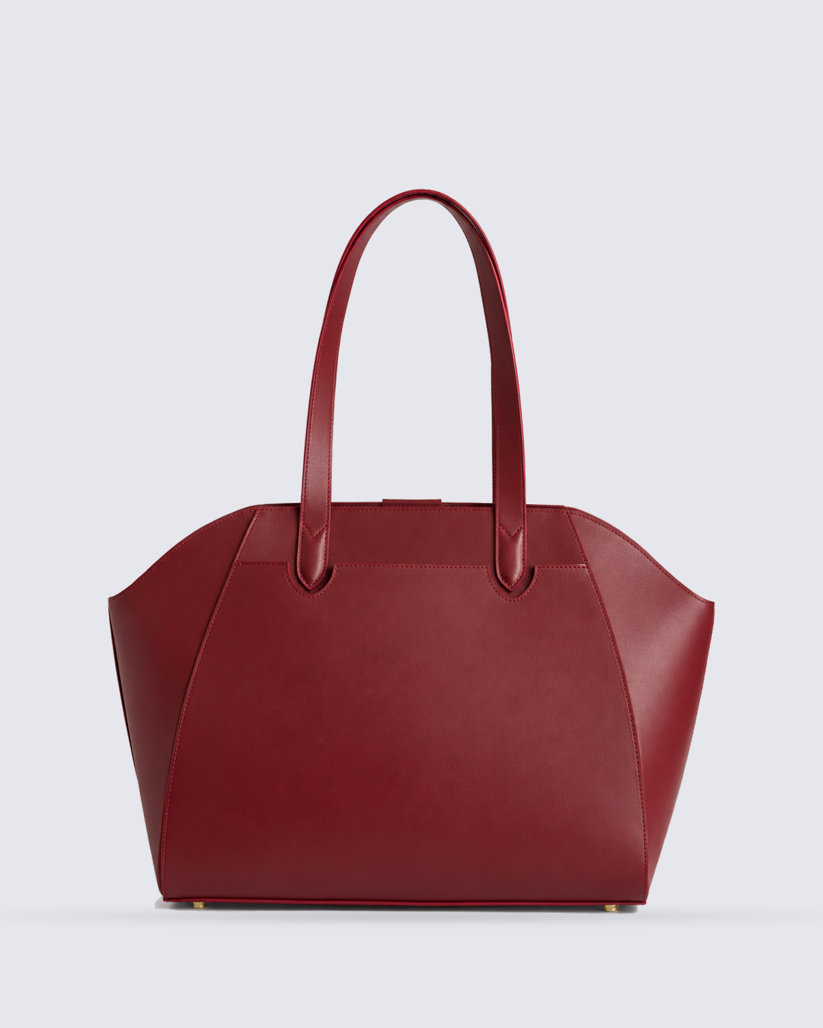 The Fiora Tote in Cherry Red, back