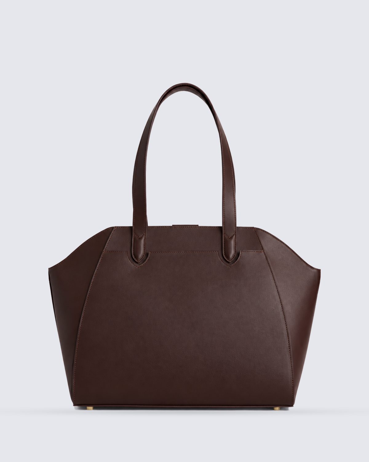 The Fiora Tote in Dark Brown, back