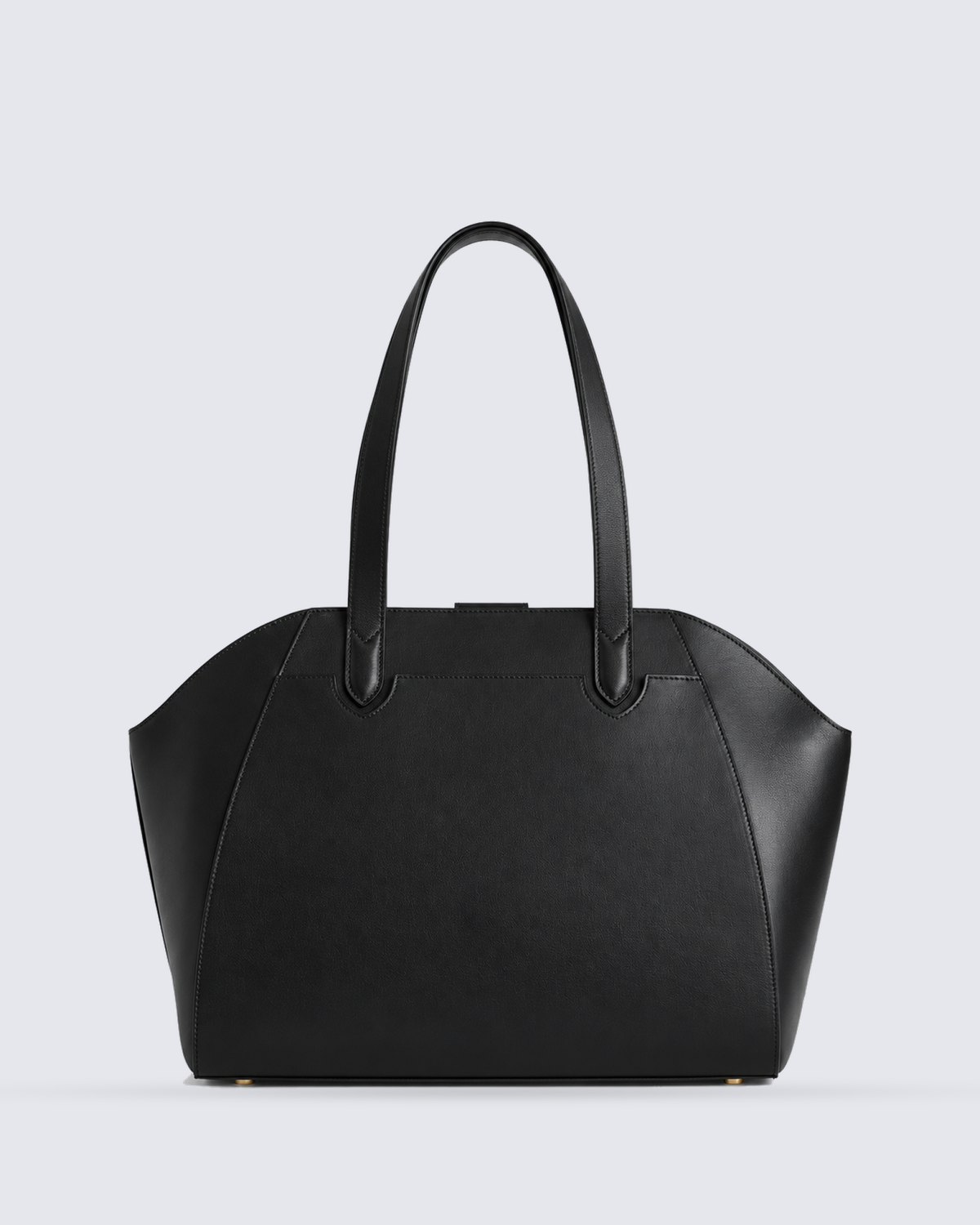 The Fiora Tote in Jet Black, back