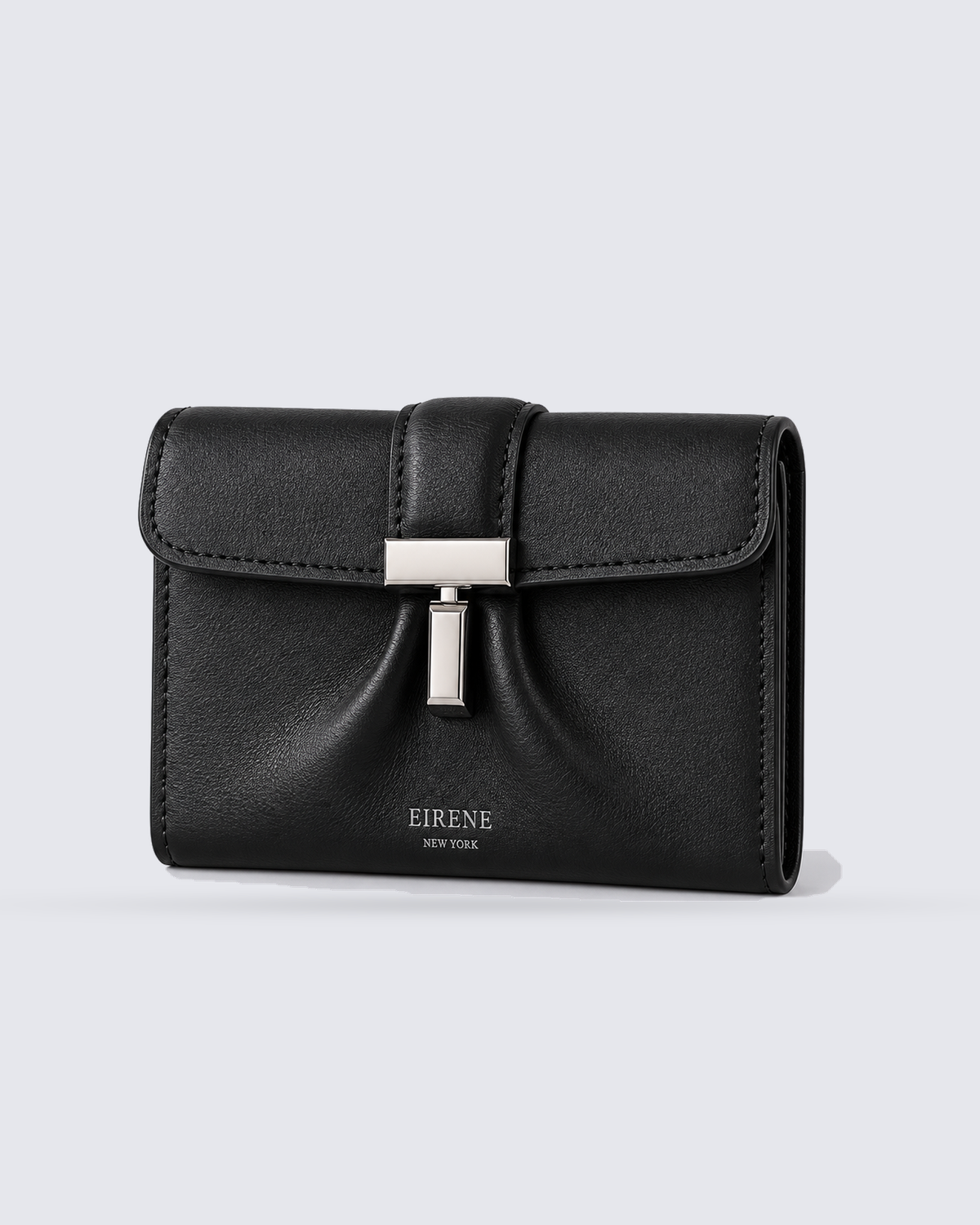The Margaux Wallet in Jet Black, angle