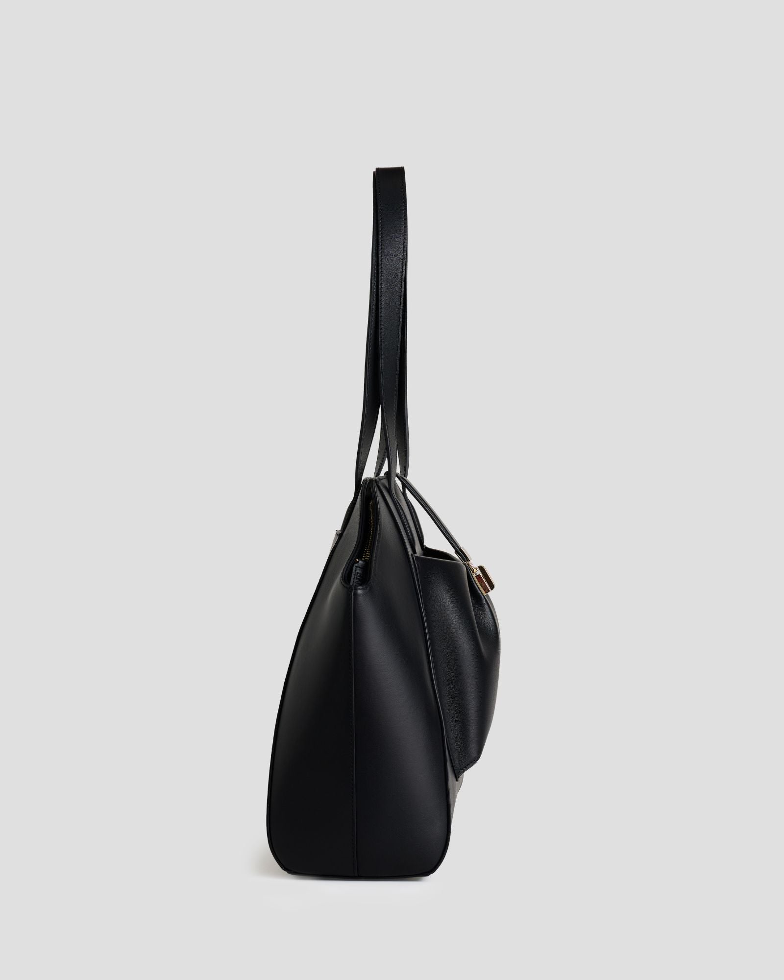 The Fiora Tote | Jet Black