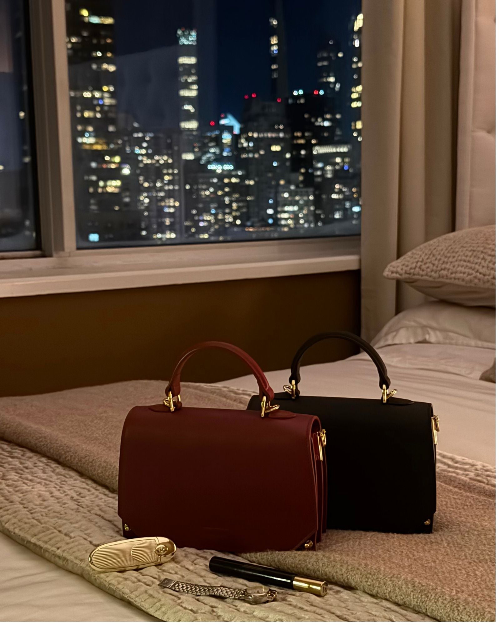 The Siena Mini Purse | Cherry Red